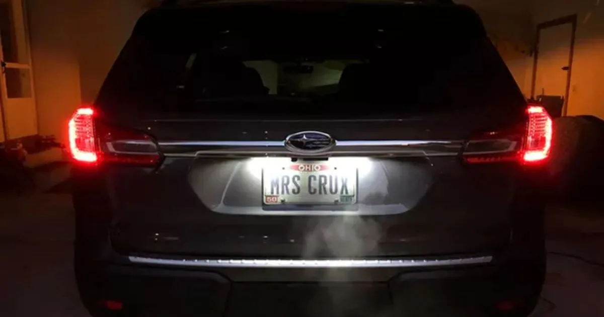 Customizing With Number Plate Lights