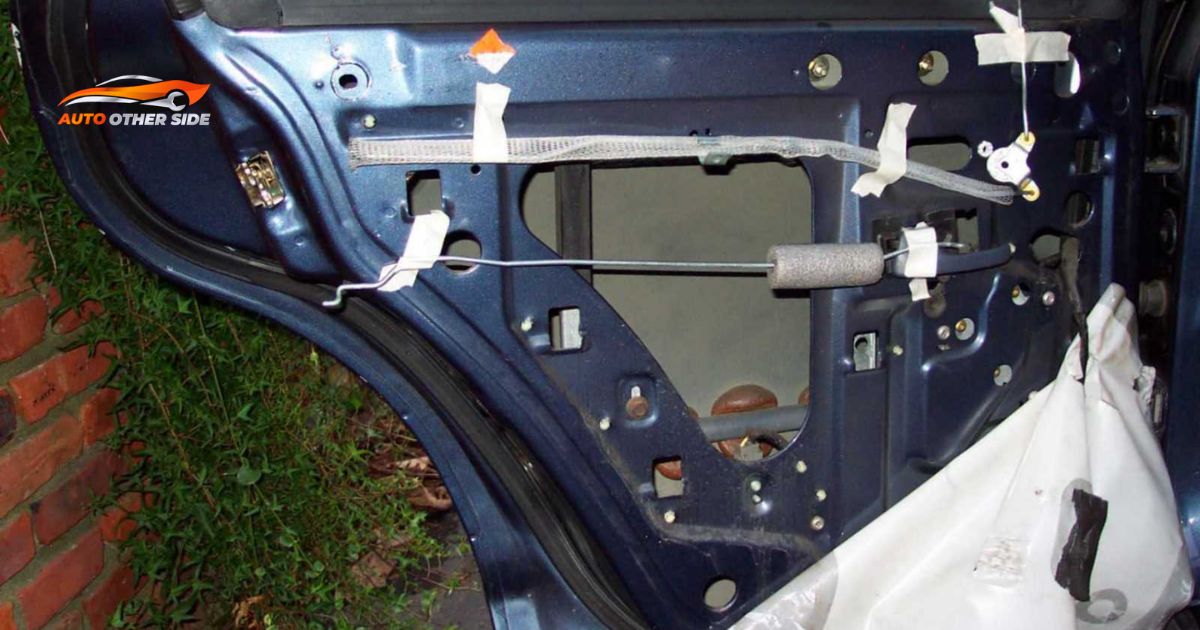 A car door latch may be broken if the door won't close properly or makes unusual noises. Difficulty locking or unlocking the door also indicates a problem