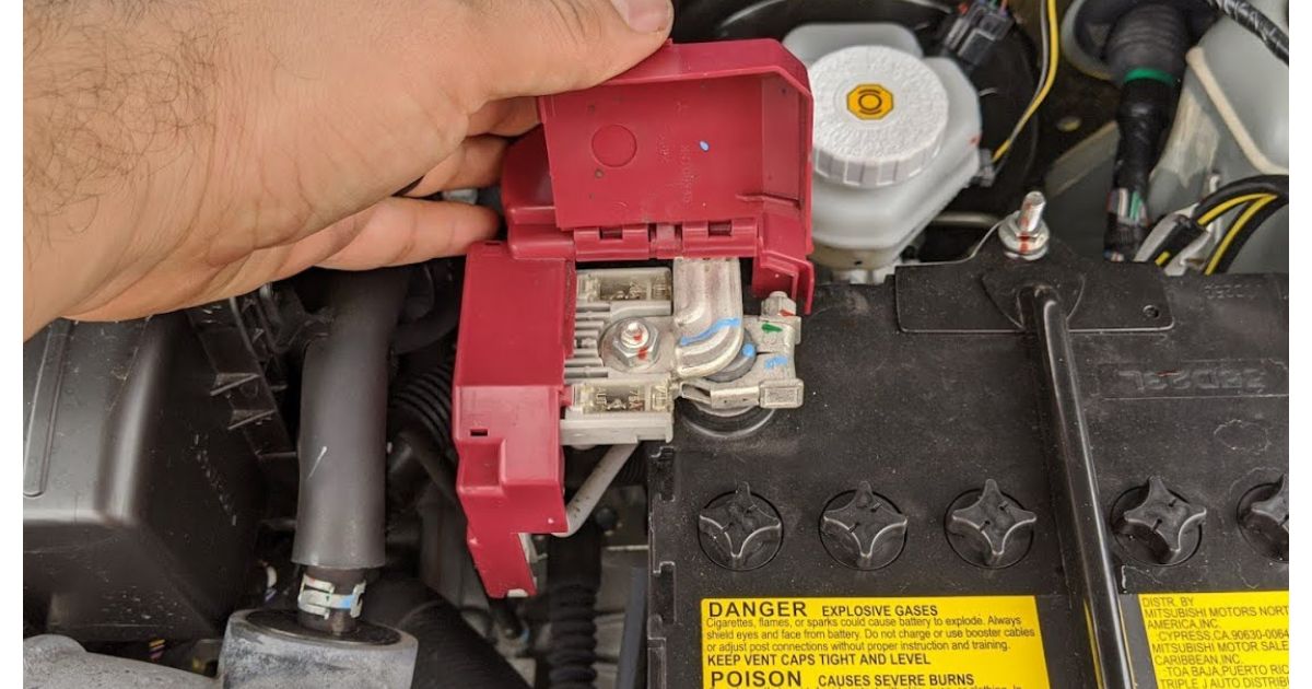 Disconnecting The Car Battery Plates